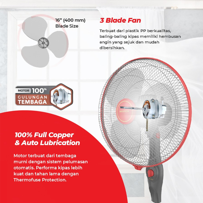 Maspion Stand Fan 16 inch - EX160S